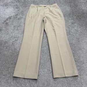 Vintage Y2K Sigrid Olsen Trouser Dress Pants Womens 12 Beige Straight High Rise